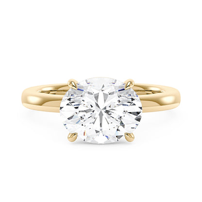 Oval Moissanite Solitaire Engagement Ring - NavianJewelry™