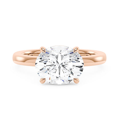 Oval Moissanite Solitaire Engagement Ring - NavianJewelry™