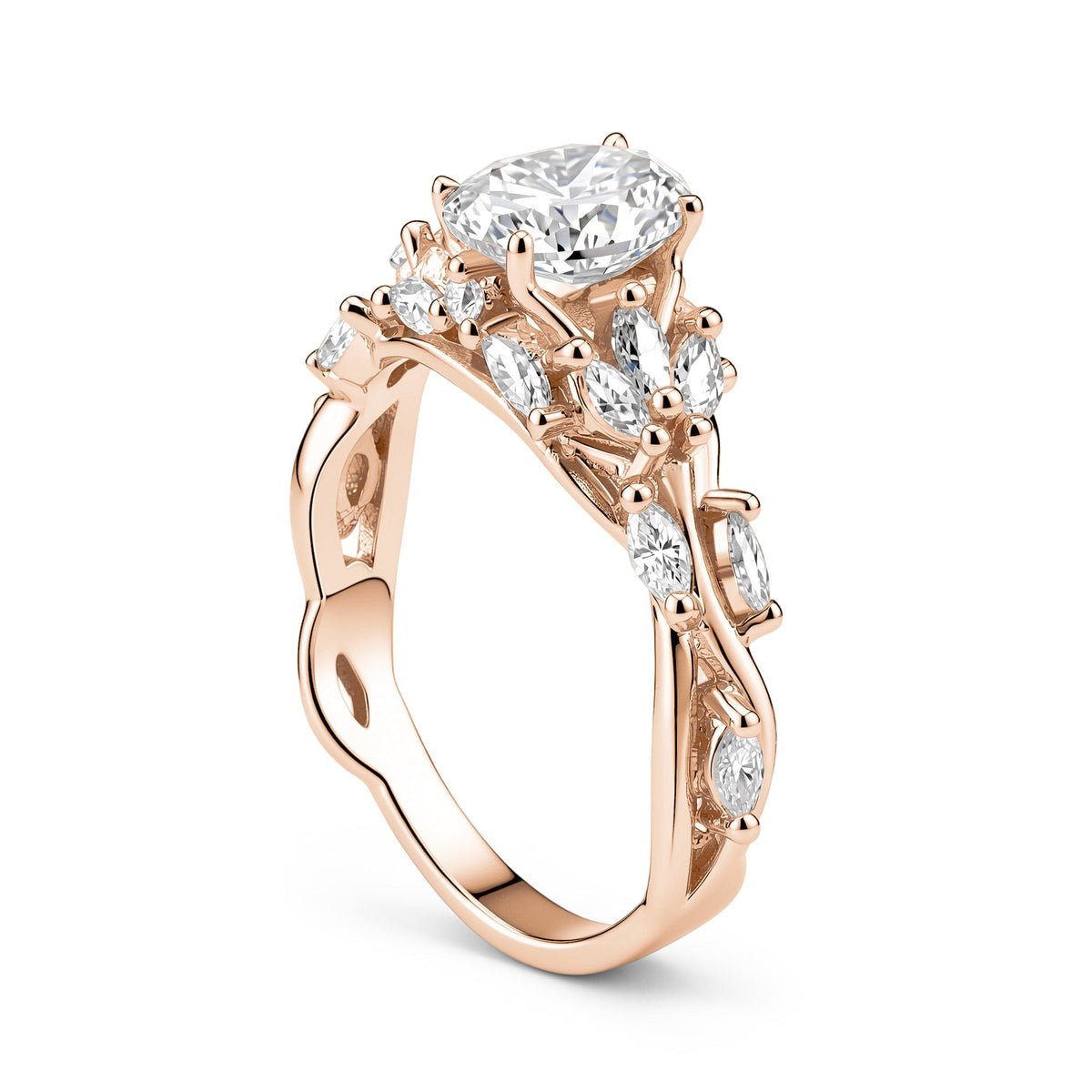 Oval Secret Garden Moissanite Engagement Ring - NavianJewelry™