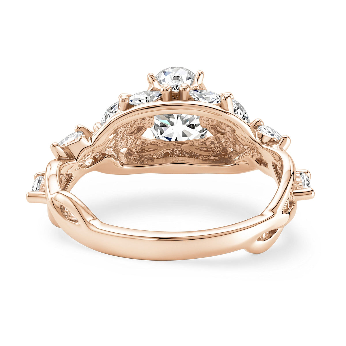 Oval Secret Garden Moissanite Engagement Ring - NavianJewelry™