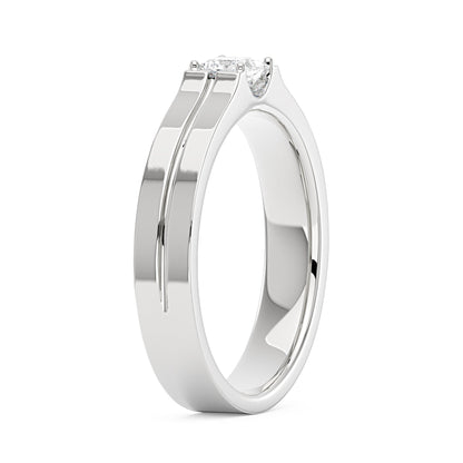 0.4 Carat Princess Moissanite Wedding Band - NavianJewelry™