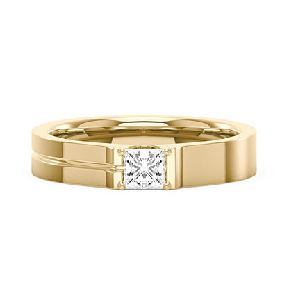 0.4 Carat Princess Moissanite Wedding Band - NavianJewelry™