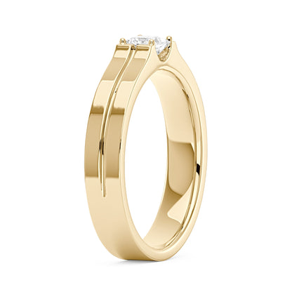0.4 Carat Princess Moissanite Wedding Band - NavianJewelry™