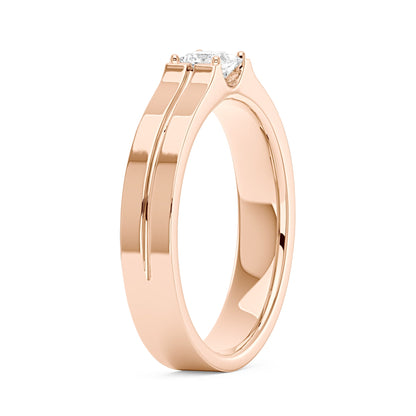 0.4 Carat Princess Moissanite Wedding Band - NavianJewelry™