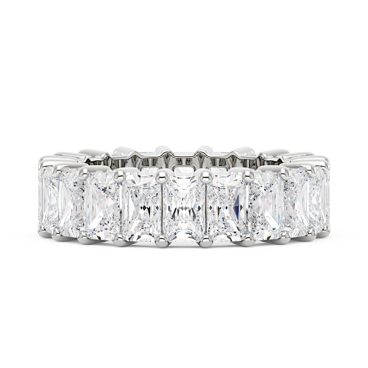 Radiant Cut Full Eternity Moissanite Wedding Band - NavianJewelry™