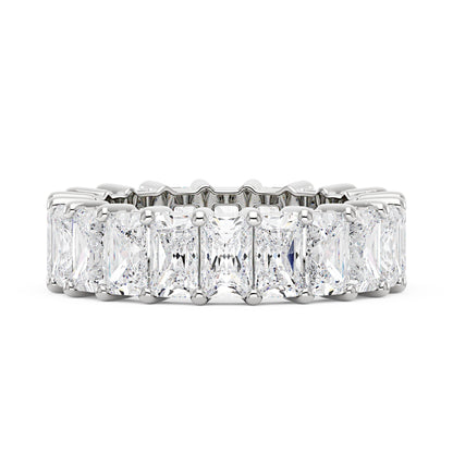 Radiant Cut Full Eternity Moissanite Wedding Band - NavianJewelry™