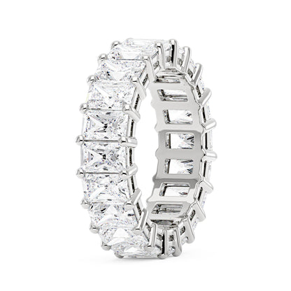 Radiant Cut Full Eternity Moissanite Wedding Band - NavianJewelry™