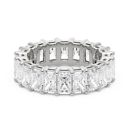 Radiant Cut Full Eternity Moissanite Wedding Band - NavianJewelry™