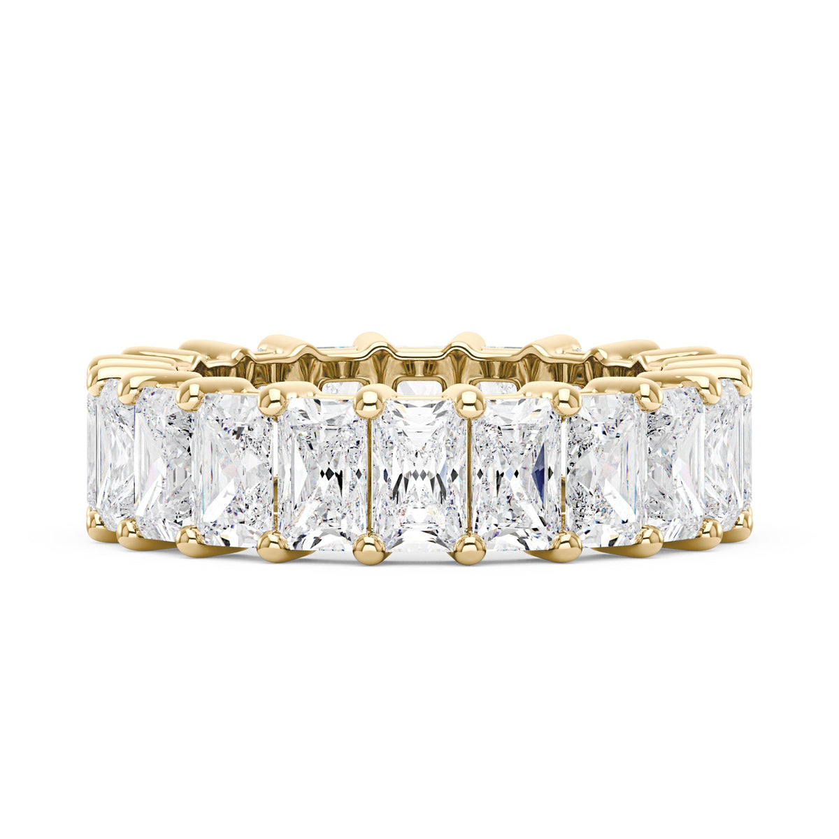 Radiant Cut Full Eternity Moissanite Wedding Band - NavianJewelry™