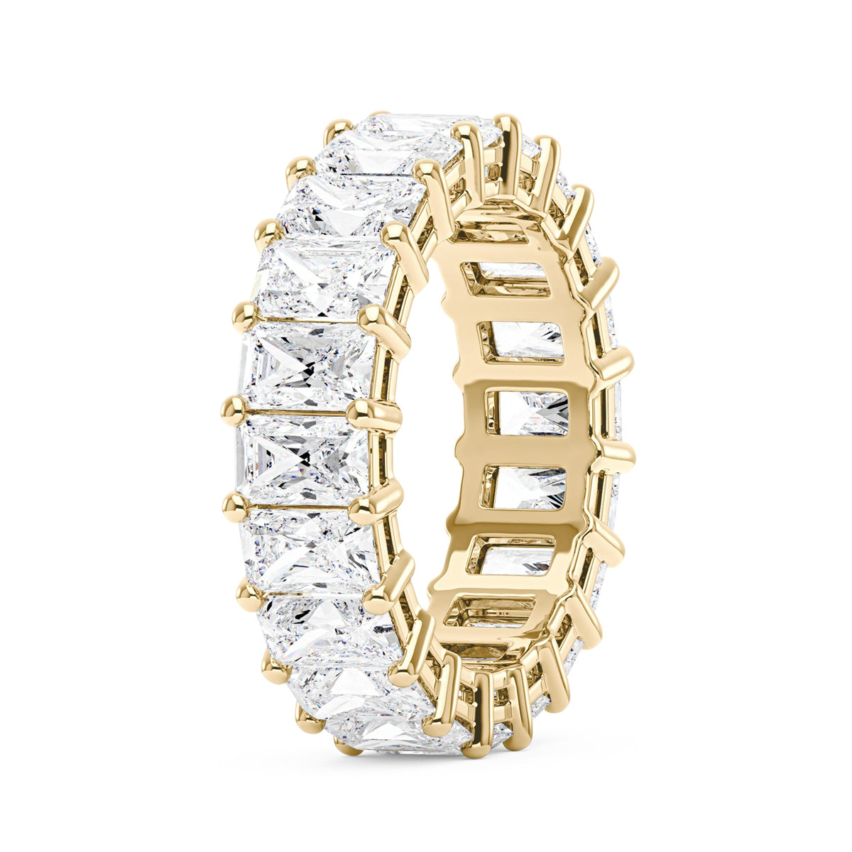 Radiant Cut Full Eternity Moissanite Wedding Band - NavianJewelry™