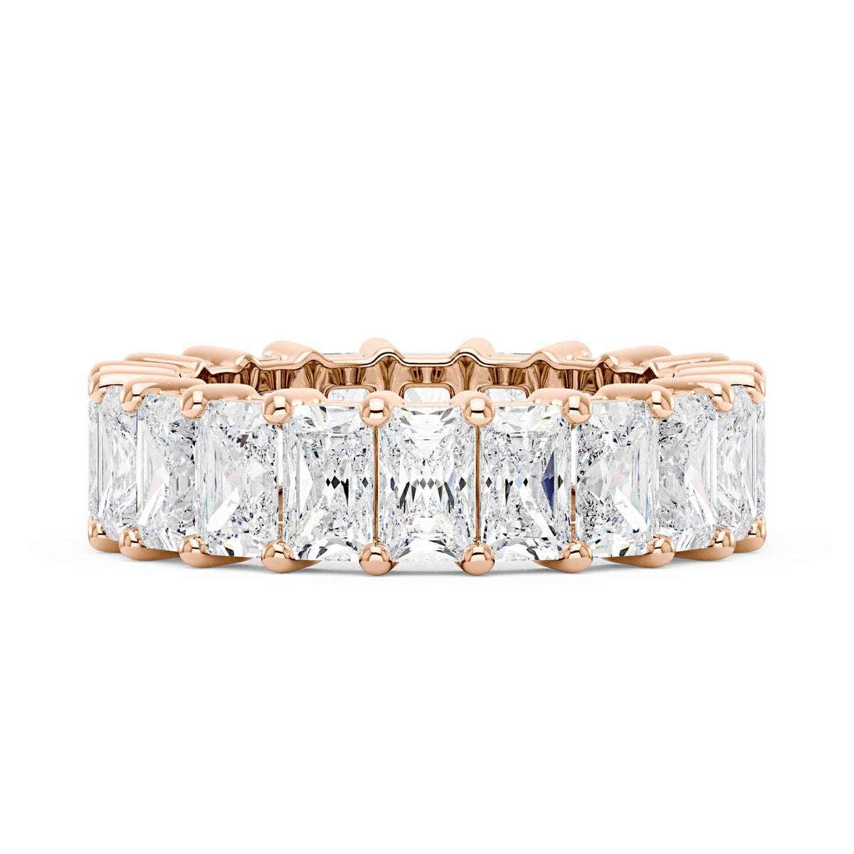 Radiant Cut Full Eternity Moissanite Wedding Band - NavianJewelry™