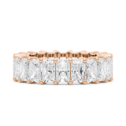Radiant Cut Full Eternity Moissanite Wedding Band - NavianJewelry™