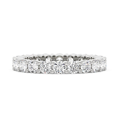 Round Cut Full Eternity Wedding Ring - NavianJewelry™