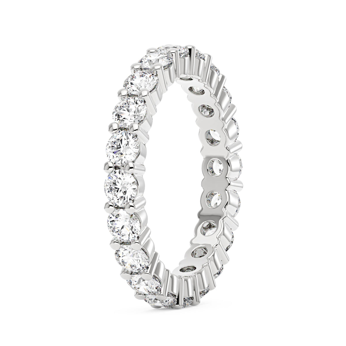 Round Cut Full Eternity Wedding Ring - NavianJewelry™