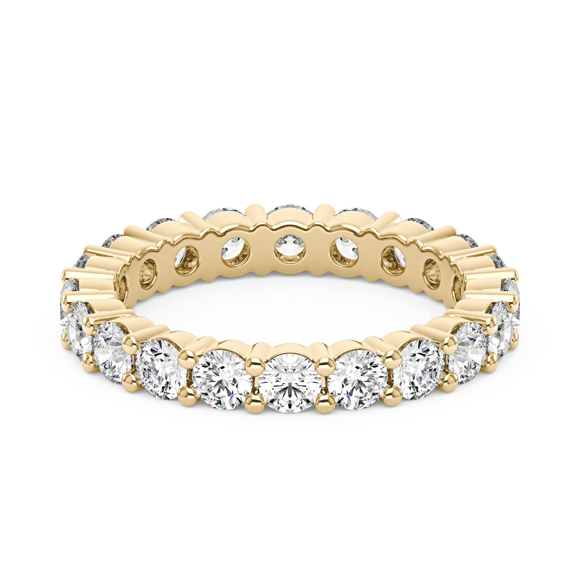 Round Cut Full Eternity Wedding Ring - NavianJewelry™