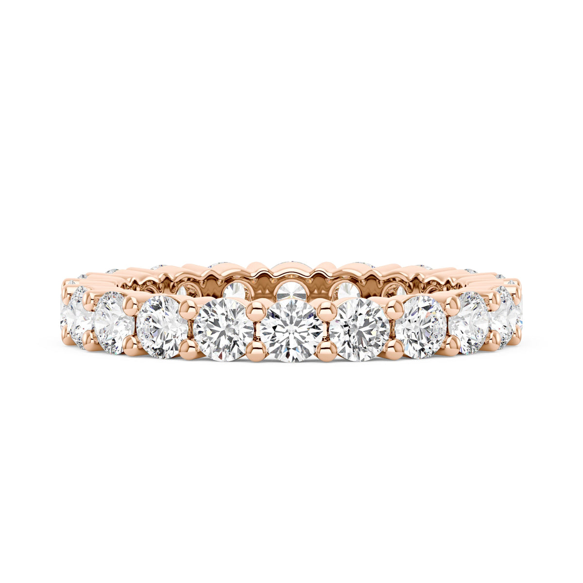 Round Cut Full Eternity Wedding Ring - NavianJewelry™