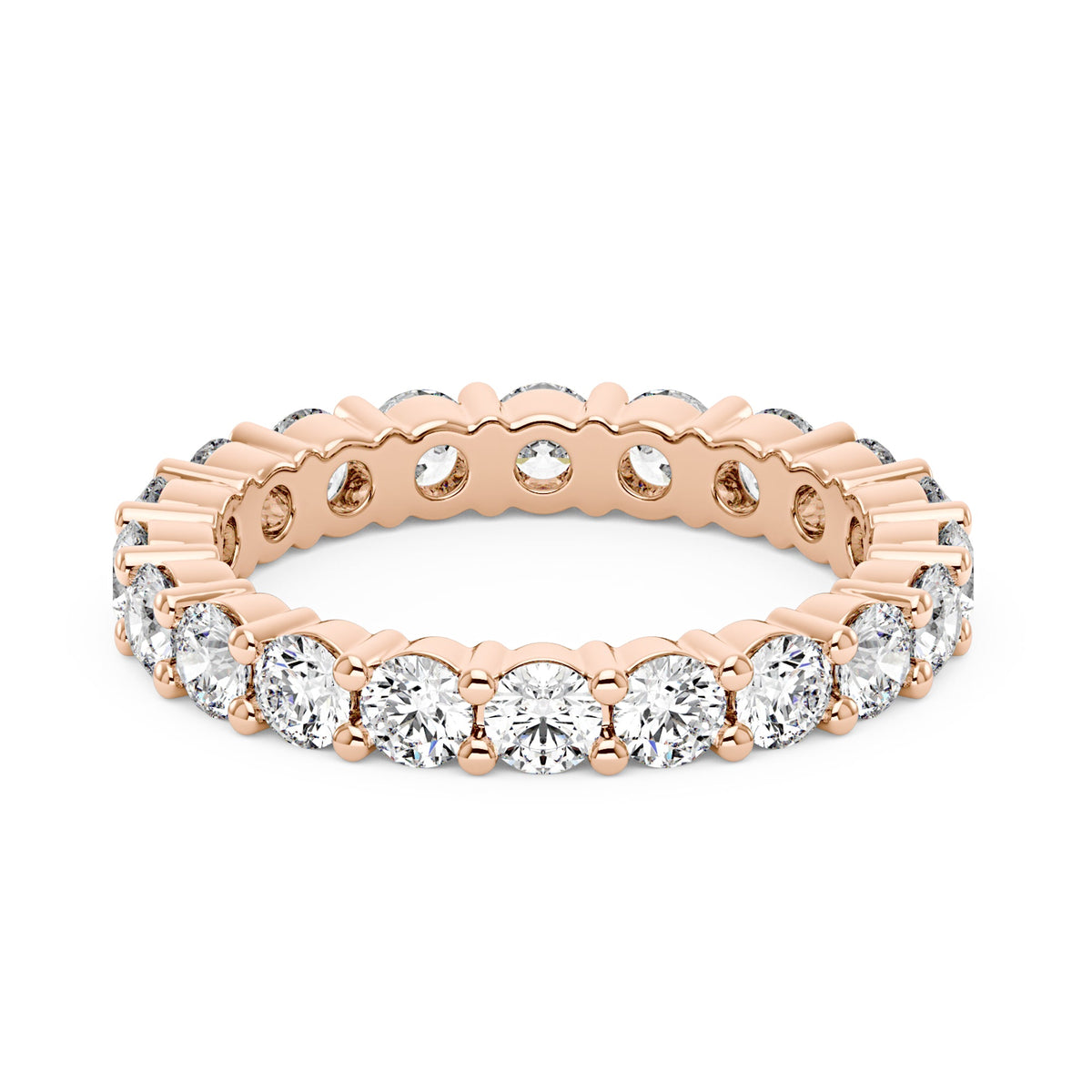 Round Cut Full Eternity Wedding Ring - NavianJewelry™