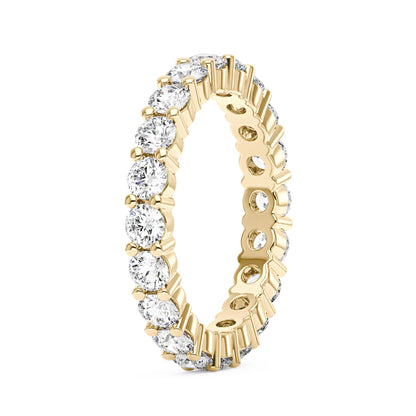 Elongated Cushion Moissanite Solitaire Ring and Full Eternity Band Bridal Set
