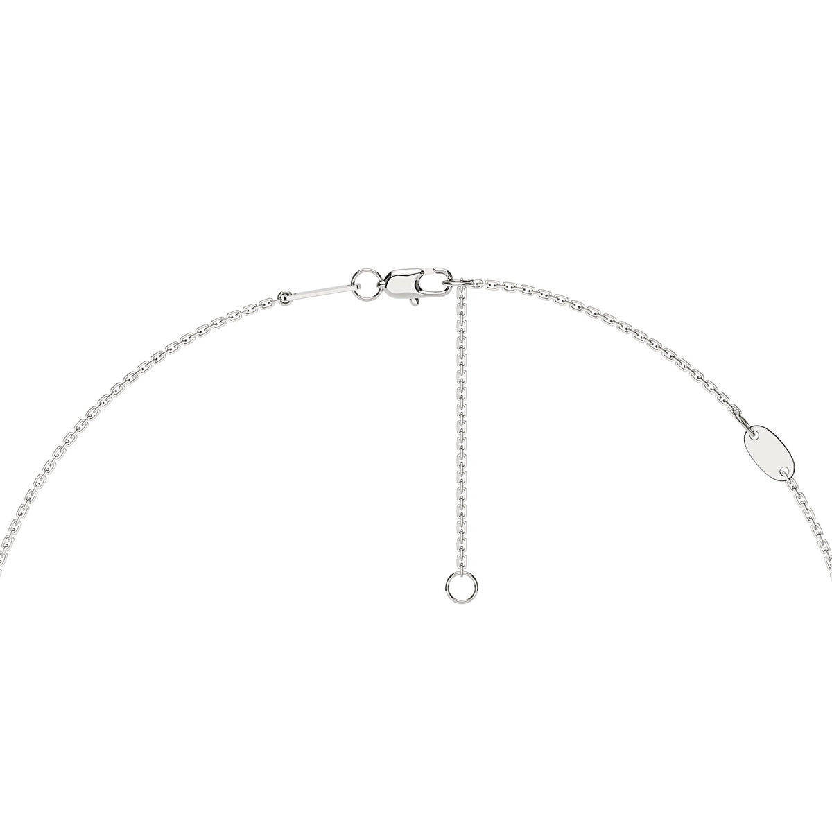 Round Moissanite Floral Halo Pendant Necklace - NavianJewelry™