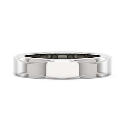 Unisex Modern And Minimalism Polished Wedding Band - NavianJewelry™