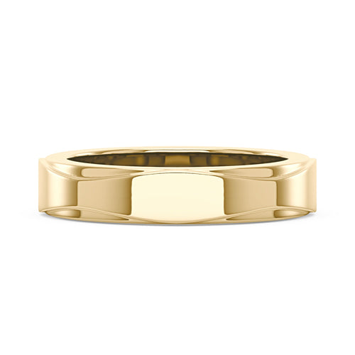 Unisex Modern And Minimalism Polished Wedding Band - NavianJewelry™