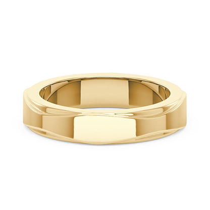 Unisex Modern And Minimalism Polished Wedding Band - NavianJewelry™