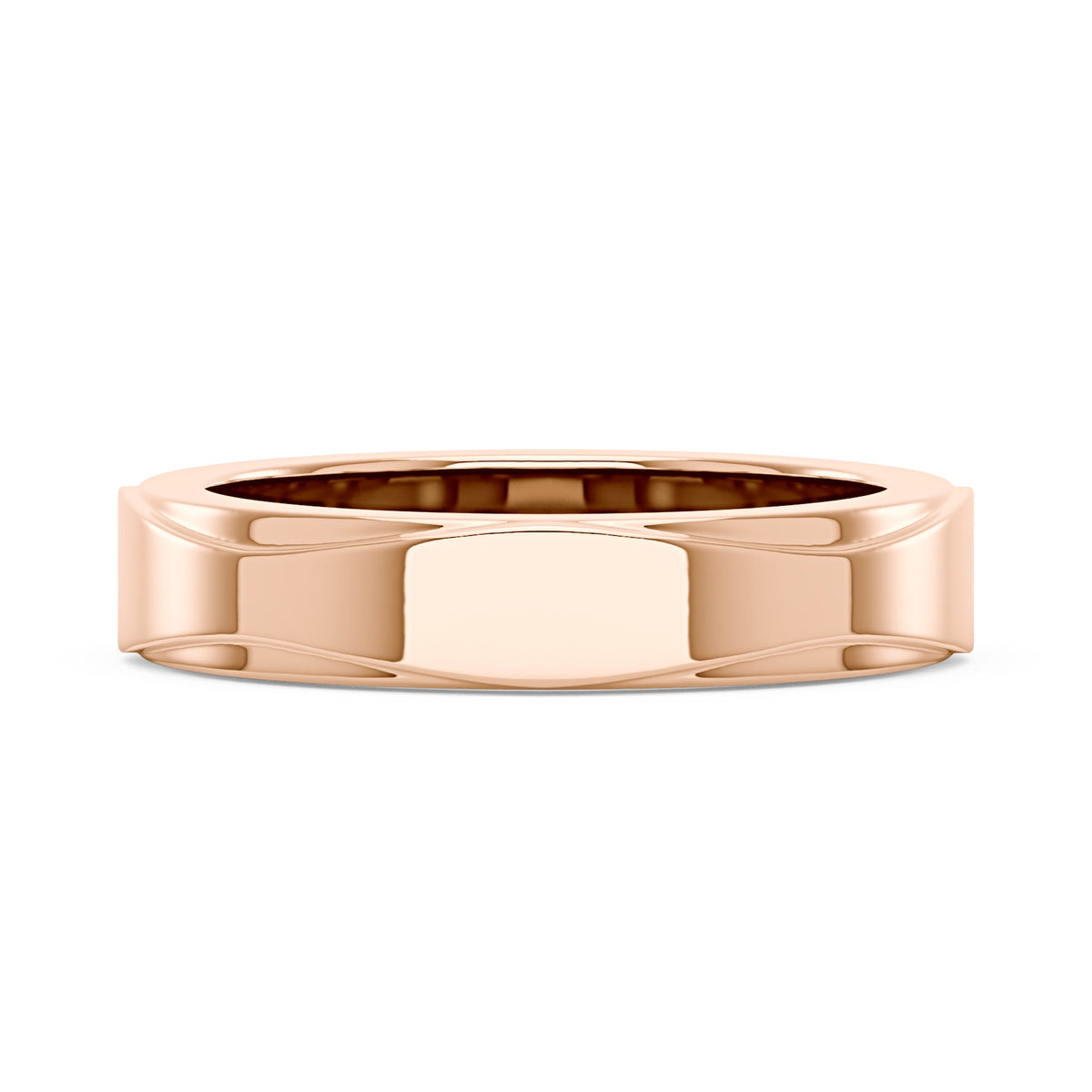Unisex Modern And Minimalism Polished Wedding Band - NavianJewelry™