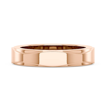 Unisex Modern And Minimalism Polished Wedding Band - NavianJewelry™