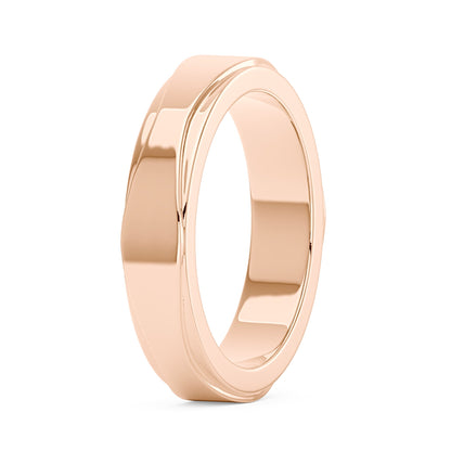 Unisex Modern And Minimalism Polished Wedding Band - NavianJewelry™