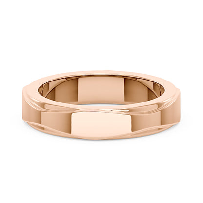 Unisex Modern And Minimalism Polished Wedding Band - NavianJewelry™