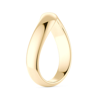 Nature Inspired Wave Solid Band - NavianJewelry™