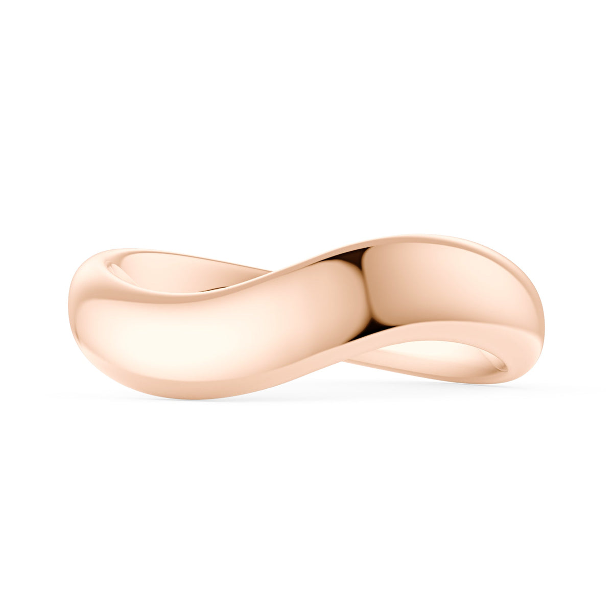 Nature Inspired Wave Solid Band - NavianJewelry™